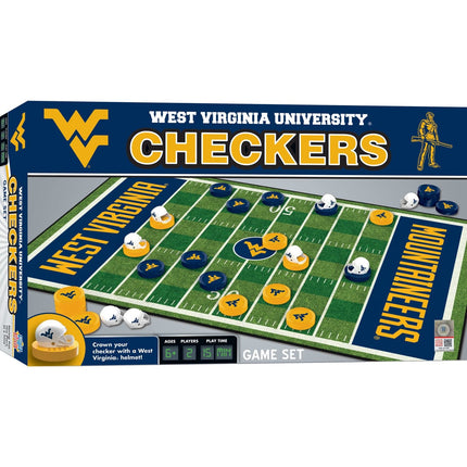 West Virginia Mountaineers NCAA Checkers Board Game